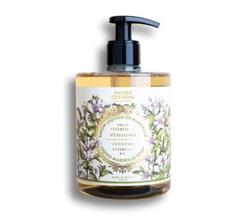 Panier des Sens – Liquid Hand Soap – Verbena Hand Wash – French Marseille Moisturizing Hand Soap with Coconut Oil – Refillable Kitchen & Bathroom Hand Soap – 97% Natural Ingredients -16.9 Fl.oz