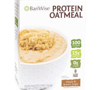 BariWise Instant Protein Oatmeal, Maple & Brown Sugar, No Sugar, Gluten Free, Low Carb (7ct)