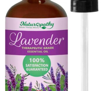 Naturopathy Lavender Essential Oil, 100% Natural Therapeutic Grade, Premium Quality Lavender Oil, 4 fl. Oz – Perfect for Aromatherapy and Relaxation