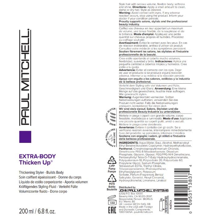 Paul Mitchell Extra-Body Thicken Up Styling Liquid, Thickens + Builds Body, For Fine Hair (Pack of 1) - Image 6