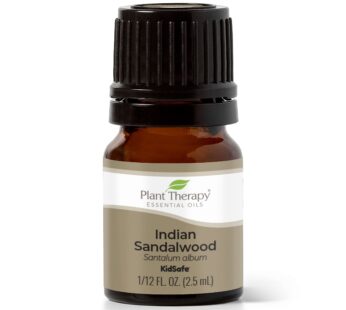 Plant Therapy Sandalwood Indian Essential Oil 2.5 mL (1/12 oz) 100% Pure, Undiluted, Therapeutic Grade