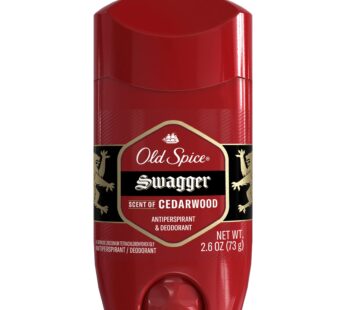Old Spice Men’s Antiperspirant & Deodorant Swagger Cedarwood Scent, Red Collection, 2.6 oz