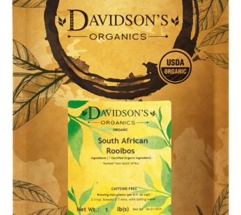 Davidson’s Organics, South African Rooibos, Loose Leaf Tea, 16-Ounce Bag (Packaging May Vary)