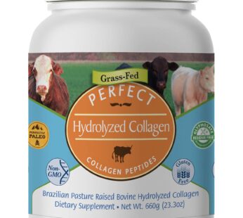 Perfect Supplements ? Unflavored Hydrolyzed Collagen Powder for Men and Women – Collagen Peptides – Mix in Hot Cold Liquids, Grass Fed, Easy Absorption, 660 Grams