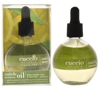 Cuccio Naturale Revitalizing Cuticle Oil – Hydrating Oil For Overnight Cuticle Repair – Remedy Damaged Skin And Thin Nails – Paraben And Cruelty-Free Formula – White Limetta And Aloe Vera – 2.5 Oz