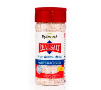 Redmond Real Sea Salt – Natural Unrefined Gluten Free Kosher, 10 Ounce Shaker