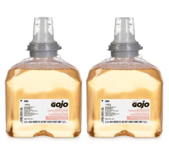GOJO TFX Premium Foam Antibacterial Handwash, Fresh Fruit Scent, 1200 mL Foam Hand Soap Refills TFX Touch-Free Dispenser (Pack of 2) – 5362-02