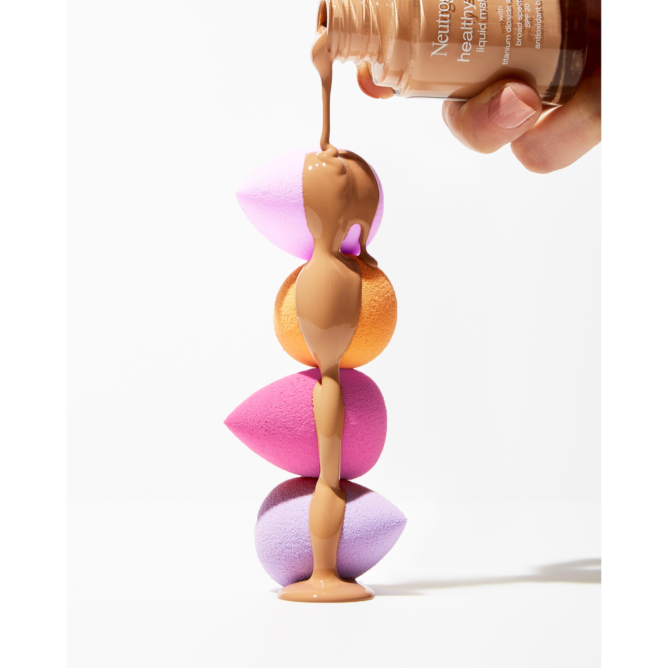 Neutrogena Healthy Skin Liquid Makeup Foundation, Broad Spectrum SPF 20 Sunscreen, Lightweight & Flawless Coverage Foundation with Antioxidant Vitamin E & Feverfew, Fresh Beige, 1 fl. oz - Image 7