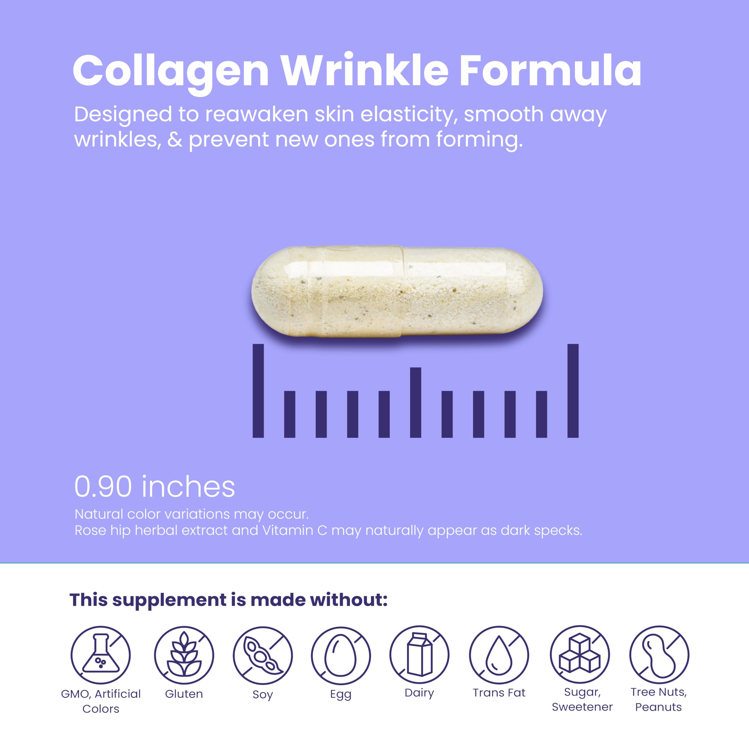 Sanar Naturals Collagen Pills with Vitamin C, E - Reduce Wrinkles, Promotes Hair, Nail, Skin, Joints, and Bone Health - Hydrolyzed Collagen for Women & Men, Collagen Peptides Supplement, 150 Capsules - Image 2