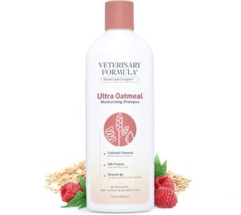 Veterinary Formula Smart Coat Complex Ultra Oatmeal Moisturizing Shampoo for Dogs, 17 Fl oz ? Moisture-Rich, Nourishing Shampoo ? Leaves Coat Clean, Soft, Silky, Shiny ? Long-Lasting Fragrance