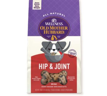 Old Mother Hubbard by Wellness Mother’s Solutions Hip & Joint Natural Dog Treats, Crunchy Oven-Baked Biscuits, Ideal for Training, 20 ounce bag