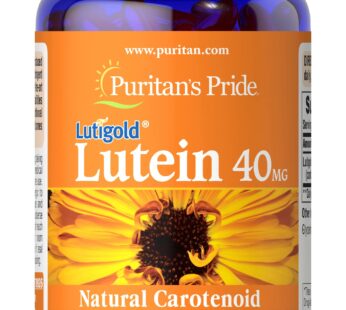Puritan’s Pride Lutein 40mg With Zeaxanthin, Supports Eye Health, 120 Count (Pack of 1)