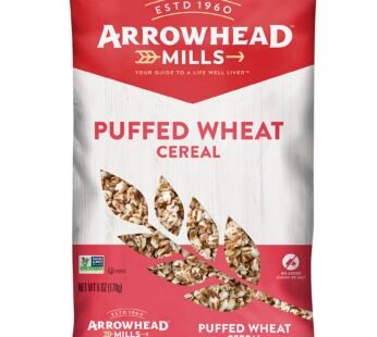 Arrowhead Mills Cereal, Puffed Wheat, 6 oz. Bag (Pack of 12)