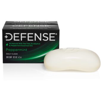 Defense Soap 2pk All Natural Peppermint Bar Soap for Men | Made by Wrestlers with Tea Tree Oil & Eucalyptus Oil to Promote Healthy Skin