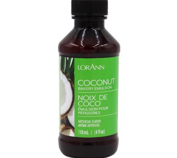LorAnn Coconut Bakery Emulsion, 4 ounce bottle