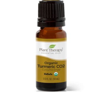 Plant Therapy USDA Certified Organic Turmeric CO2 Essential Oil 10 mL (1/3 oz) 100% Pure, Undiluted, Therapeutic Grade