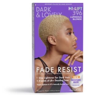 SoftSheen-Carson Dark and Lovely Fade Resist Rich Conditioning Hair Color, Permanent Hair Color, Up To 100 percent Gray Coverage, Brilliant Shine with Argan Oil and Vitamin E, Luminous Blonde