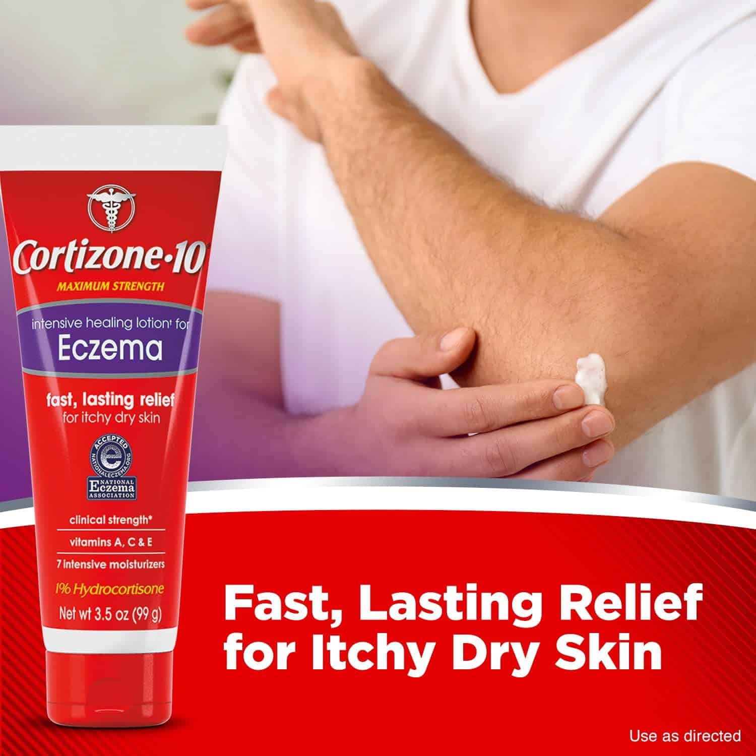 Cortizone 10 Maximum Strength Intensive Healing Lotion for Eczema, 1% Hydrocortisone, 3.5 oz. - Image 5