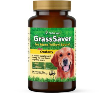 NaturVet ? GrassSaver Supplement for Dogs ? Healthy Supplement to Help Rid Your Lawn of Yellow Spots ? Synergistic Combination of B-Complex Vitamins & Amino Acids ? 500 Tablets