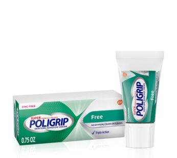 Super Poligrip Free Travel Size, 0.75 Ounce