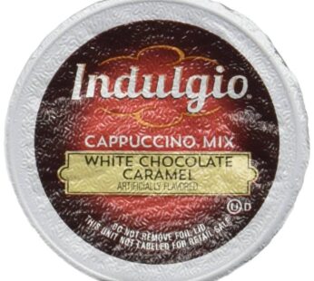 Indulgio White Chocolate Caramel Cappuccino, 48 Count