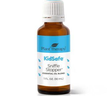 Plant Therapy KidSafe Sniffle Stopper Essential Oil Blend 30 mL (1 oz) Respiratory Support Blend, Breathe Easier, Chest Rub, 100% Pure, Undiluted, Natural Aromatherapy, Therapeutic Grade