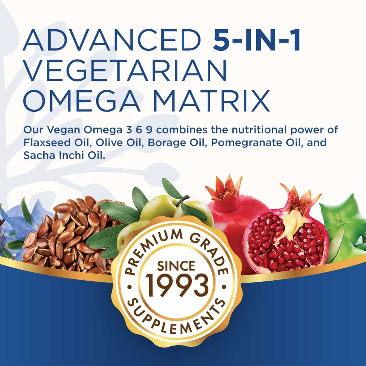 Purity Products Omega 3-6-9 Vegan and Vegetarian Omega Formula - ?5 in 1? Essential Fatty Acid Complex - Scientifically Formulated Plant-Based Omega 3 6 9 Essential Fatty Acids (EFA) - from (60) - Image 5