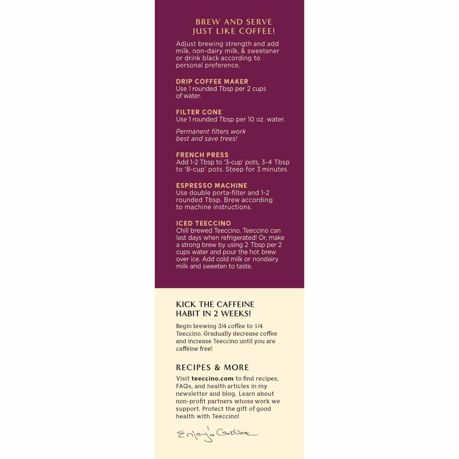 Teeccino Hazelnut Chicory Coffee Alternative - Ground Herbal Coffee That?s Prebiotic, Caffeine Free & Acid Free, Medium Roast, 11 Ounce (Pack of 3) - Image 4