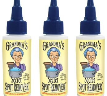 Grandma’s Secret Spot Remover – Chlorine, Bleach, and Toxin-Free Stain Remover – Stain Remover for Clothes – Fabric Stain Remover Removes Oil, Paint, Blood and Pet Stains -3 Pack of 2 Ounce