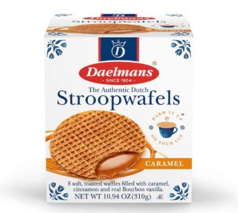 Daelmans Stroopwafels, Caramel 10.94 oz (8 Count Cube Box)