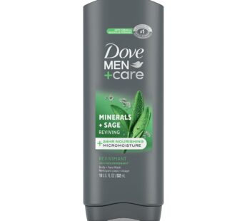 DOVE MEN + CARE Elements Body Wash Mineral+Sage 18 oz Effectively Washes Away Bacteria While Nourishing Your Skin