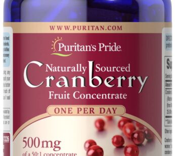 Puritan’s Pride One A Day Cranberry – 120 Capsules Supports Urinary Health