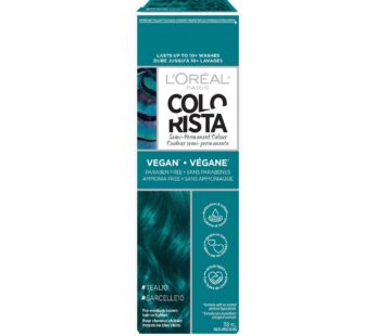 L’Oreal Paris Colorista Semi Permanent Hair Color for Brunettes, Color Depositing Hair Mask Formula, Teal