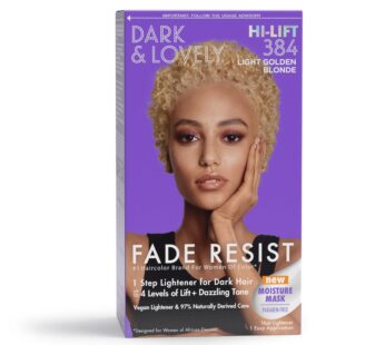 SoftSheen-Carson Dark and Lovely Fade Resist Rich Conditioning Hair Color, Permanent Hair Color, Up To 100 percent Gray Coverage, Brilliant Shine with Argan Oil and Vitamin E, Light Golden Blonde