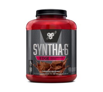 BSN SYNTHA-6 Edge Protein Powder, Chocolate with Hydrolyzed Whey, Micellar Casein, Milk Isolate, Low Sugar, 24g Protein, Milkshake, 48 Servings