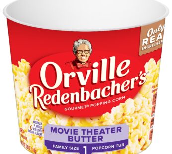 Orville Redenbacher’s Movie Theater Butter Popcorn Tub, 3.9 Ounce