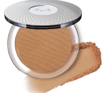 PUR Beauty 4-in-1 Pressed Mineral Makeup Powder Foundation with SPF 15 – Concealer & Finishing Compact Pressed Powder for Face – Buildable Medium to Full Coverage Foundation Powder (Tan)
