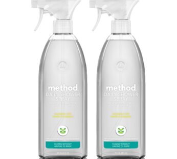 Method Daily Shower Spray Cleaner, Eucalyptus Mint, 28 Ounce, 2 pack, Packaging May Vary