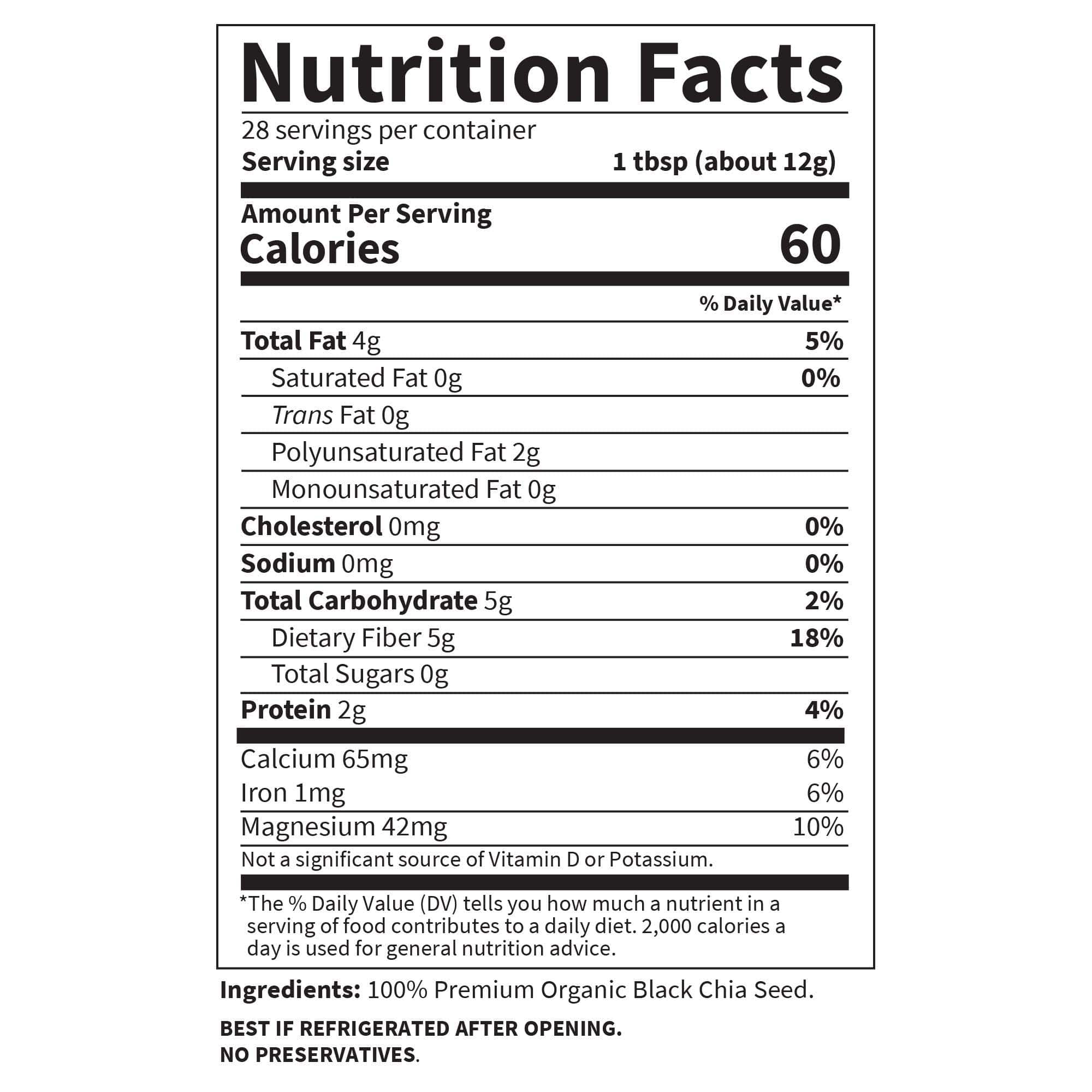 Chia Seeds 100% Organic for Smoothies, Pudding - Raw Organics Whole Seed Foods with Omega 3 Superfood, Fiber, Keto Friendly, Non-GMO, Gluten Free - Garden of Life - Vegan Egg Substitute, 28 Servings - Image 5