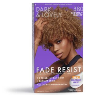 SoftSheen-Carson Dark and Lovely Fade Resist Rich Conditioning Hair Color, Permanent Hair Color, Up To 100 percent Gray Coverage, Brilliant Shine with Argan Oil and Vitamin E, Chestnut Blonde