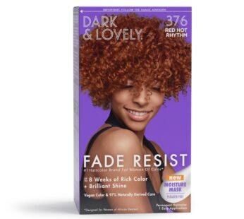 SoftSheen-Carson Dark and Lovely Fade Resist Rich Conditioning Hair Color, Permanent Hair Color, Up To 100 percent Gray Coverage, Brilliant Shine with Argan Oil and Vitamin E, Red Hot Rhythm