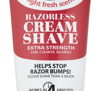SoftSheen-Carson Magic Razorless Shaving Cream, Hair Removal Cream for Body Hair, Extra Strength Depilatory Cream, Works in 4 Minutes for Coarse Hair, 6 oz