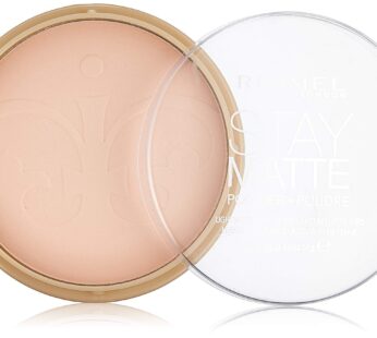 Rimmel London Stay Matte Pressed Powder, Pink Blossom, 0.49 Ounce