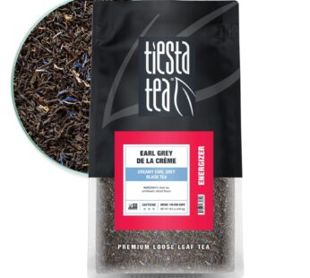 Tiesta Tea – Earl Grey de la Cr?me | Creamy Earl Grey Black Tea | Premium Loose Leaf Tea Blends | Caffeinated Black Tea | Make Hot or Iced Tea & Brews Up to 200 Cups – 16 Ounce Resealable Bulk Pouch