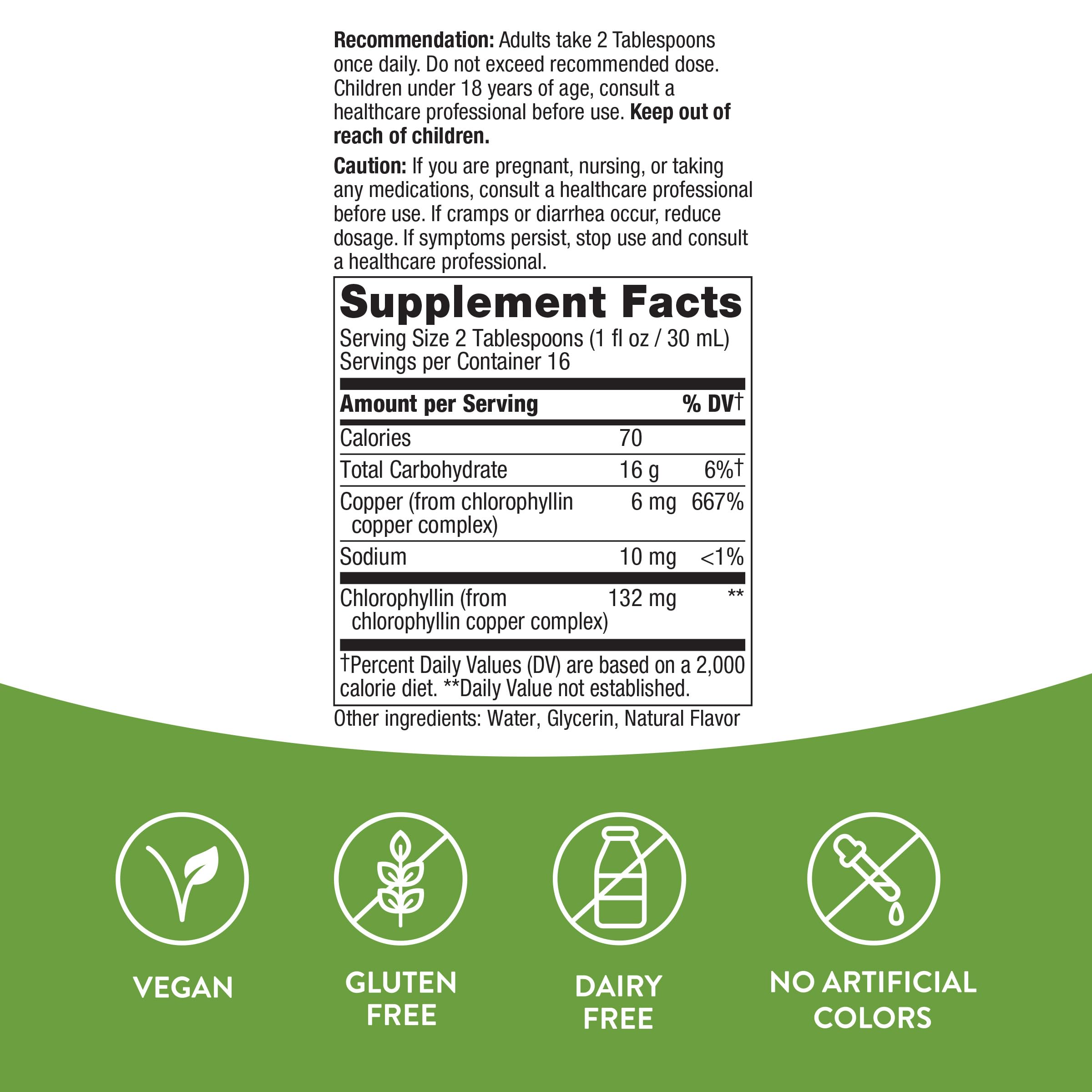 Nature's Way Chlorofresh, Liquid Chlorophyll, Supports Healthy Skin & Body Detox*, Internal Deodorant*, Mint Flavored, 16 Fl. Oz (Packaging May Vary) - Image 5