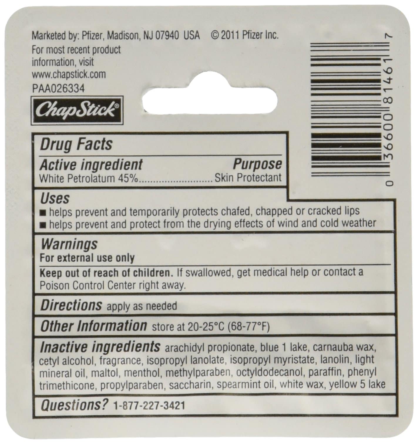 ChapStick Skin Protectant, Classic Spearmint 0.15 oz (Pack of 12) - Image 2