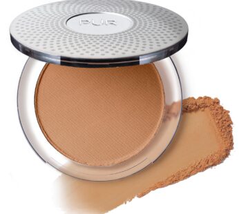PUR Beauty 4-in-1 Pressed Mineral Makeup Powder Foundation with SPF 15 – Concealer & Finishing Compact Pressed Powder for Face – Buildable Medium to Full Coverage Foundation Powder (Deep)
