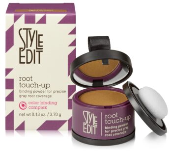 Root Touch Up Powder for Light Brown Hair by Style Edit | Cover Up Hair Color for Grays and Roots Coverage | Root Concealer for Light Brown Hair | Mineral Infused Binding Hairline Powder