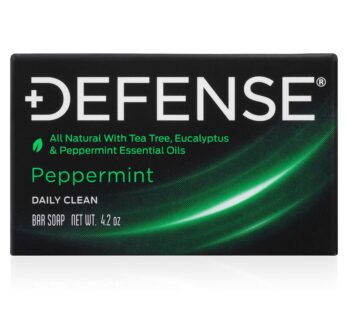Defense Soap All Natural Peppermint Bar Soap for Men | Made by Wrestlers with Tea Tree Oil & Eucalyptus Oil to Promote Healthy Skin
