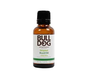 Bulldog Mens Skincare and Grooming Original Beard Oil for Men with Aloe, Camelina & Green Tea, 1 Fl. Oz.